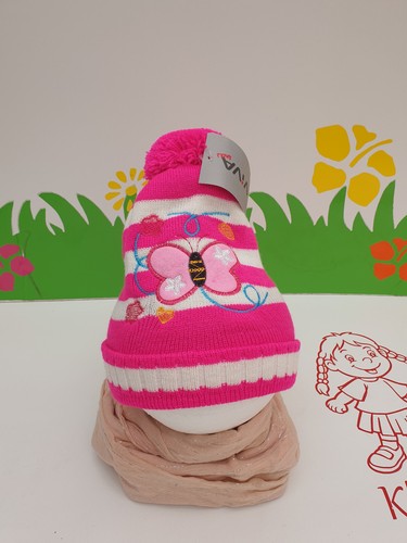 Baby mütze mit bommel - mütze,