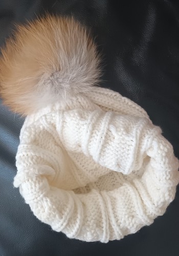 Strickmütze bommel aus - bommel,