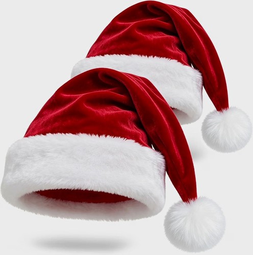 Weihnachtsmannmütze - 2x,