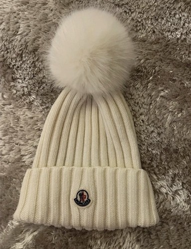 Weiße neue moncler mütze mit - weiße,