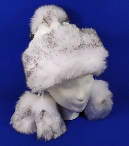 Damen winter mütze weiß grau - damen,