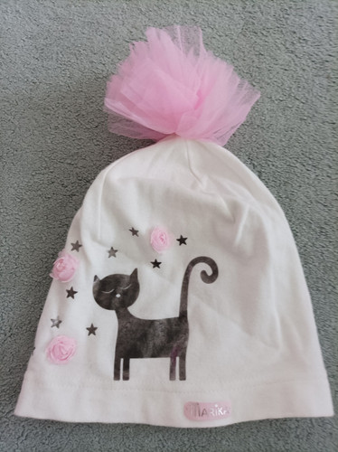 Mädchen beanie mütze bommel - mädchen,