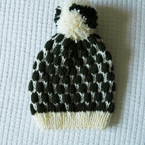 Handgestrickte damenmütze - handgestrickte,