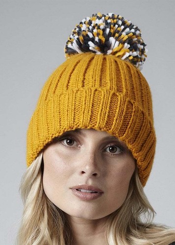 Hygge beanie bommelmütze - "hygge",